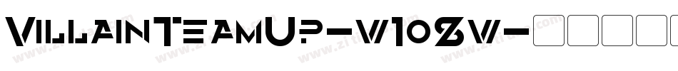 VillainTeamUp-w1o8w字体转换