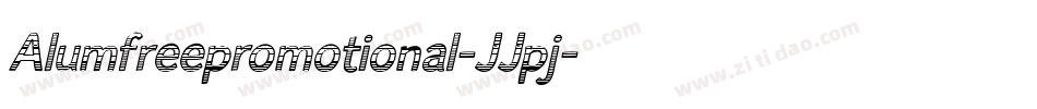 Alumfreepromotional-JJpj字体转换