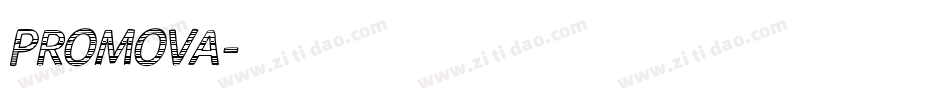 PROMOVA字体转换
