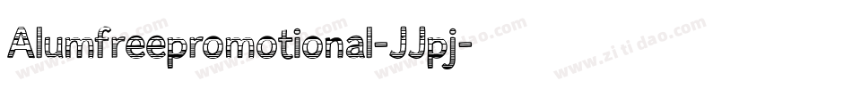 Alumfreepromotional-JJpj字体转换