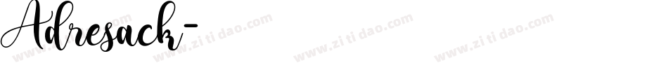 Adresack字体转换
