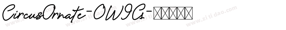 CircusOrnate-0W9G字体转换