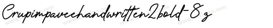 Crupimpaveehandwritten2bold-8z9g字体转换