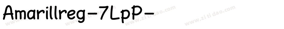 Amarillreg-7LpP字体转换