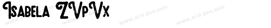 Isabela-ZVpVx字体转换