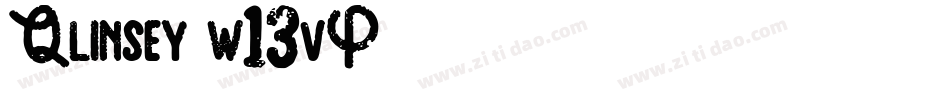 Qlinsey-w13vP字体转换