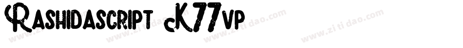 Rashidascript-K77vp字体转换