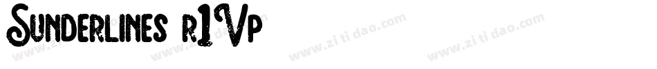 Sunderlines-r1Vp字体转换