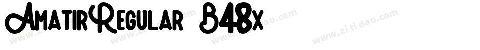 AmatirRegular-B48x字体转换