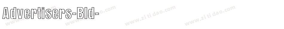 Advertisers-Bld字体转换