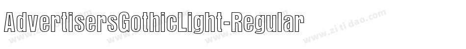 AdvertisersGothicLight-Regular字体转换