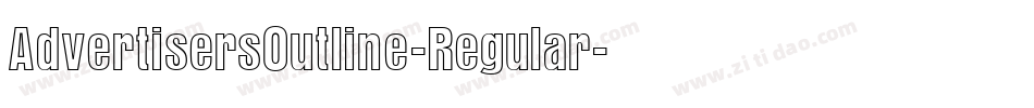 AdvertisersOutline-Regular字体转换