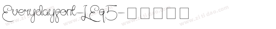 Everydayfont-LEq5字体转换