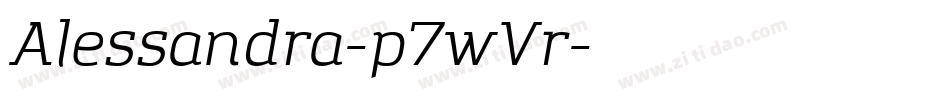 Alessandra-p7wVr字体转换