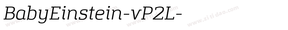 BabyEinstein-vP2L字体转换