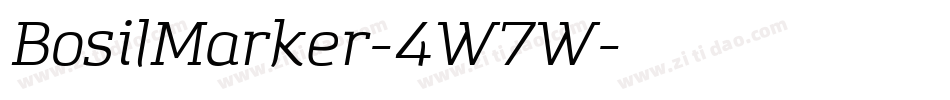 BosilMarker-4W7W字体转换