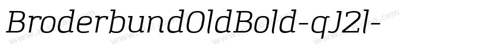 BroderbundOldBold-qJ2l字体转换
