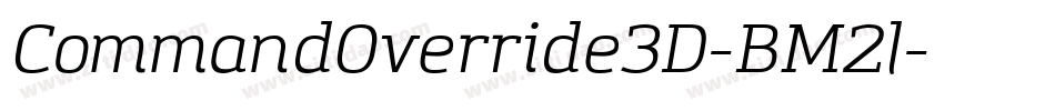 CommandOverride3D-BM2l字体转换