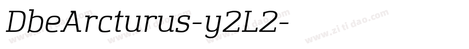 DbeArcturus-y2L2字体转换