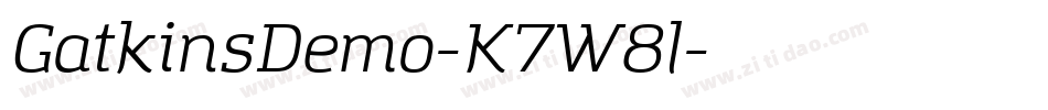 GatkinsDemo-K7W8l字体转换