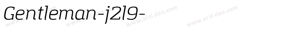 Gentleman-j2l9字体转换