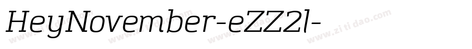 HeyNovember-eZZ2l字体转换