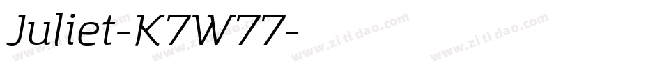 Juliet-K7W77字体转换 Juliet-K7W77字体转换