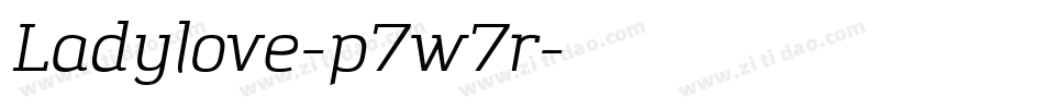 Ladylove-p7w7r字体转换 Ladylove-p7w7r字体转换