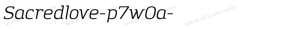 Sacredlove-p7wOa字体转换