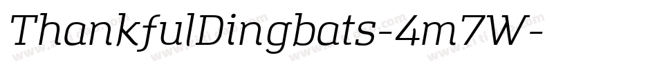 ThankfulDingbats-4m7W字体转换