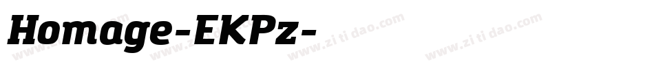 Homage-EKPz字体转换
