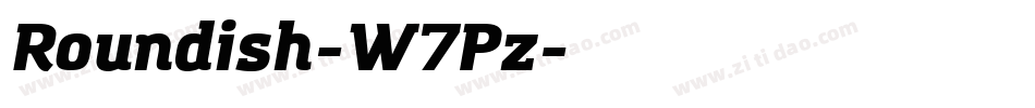 Roundish-W7Pz字体转换