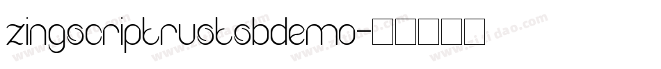 zingscriptrustsbdemo字体转换