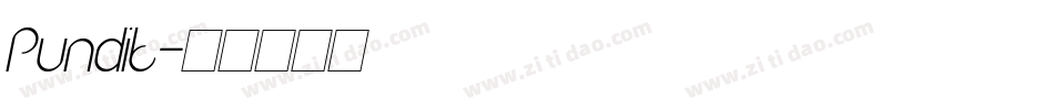 Pundit字体转换