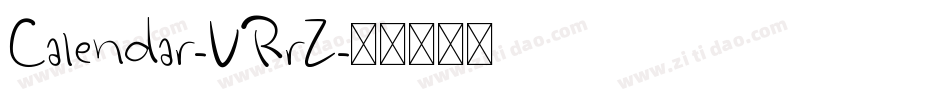 Calendar-VRrZ字体转换