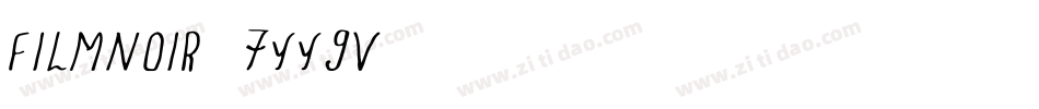 FilmNoir-6YY8v字体转换