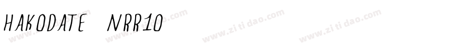 Hakodate-nRR0O字体转换