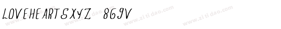 LoveheartsXyz-7G8V字体转换