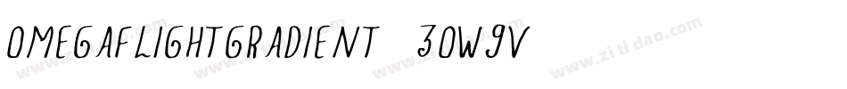 OmegaFlightGradient-2OW8v字体转换