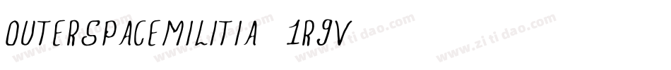 Outerspacemilitia-0r8v字体转换