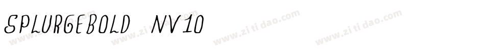 SplurgeBold-nv0O字体转换