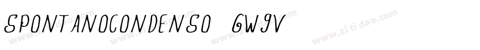 Spontanocondenso-5W8v字体转换 Spontanocondenso-5W8v字体转换