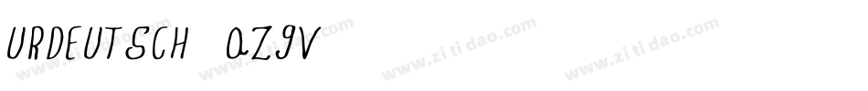 Urdeutsch-qZ8V字体转换 Urdeutsch-qZ8V字体转换