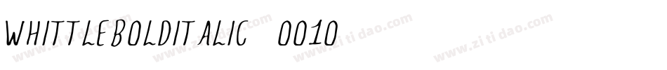 WhittleBoldItalic-oO0o字体转换