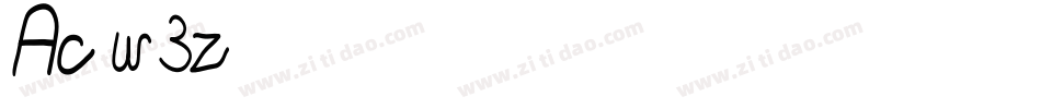 Ac-w3z字体转换