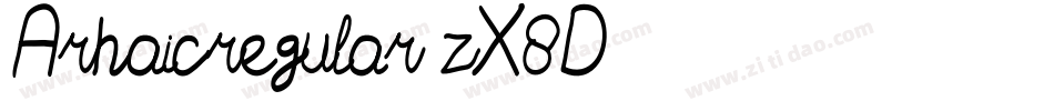 Arhaicregular-zX8D字体转换