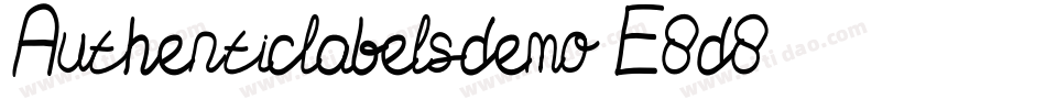 Authenticlabelsdemo-E8d8字体转换