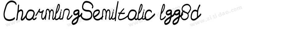 CharmlingSemiItalic-lgg8d字体转换
