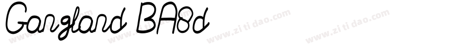 Gangland-BA8d字体转换