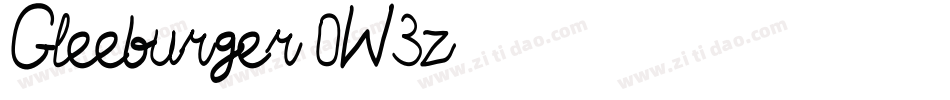 Gleeburger-0W3z字体转换